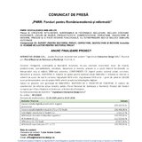 Anunt finalizare proiect